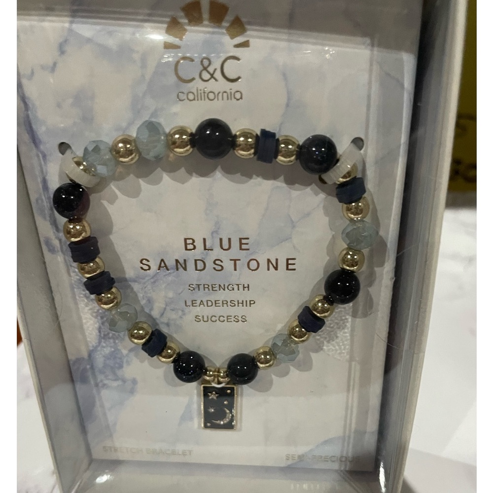 Blue Sandstone Bracelet